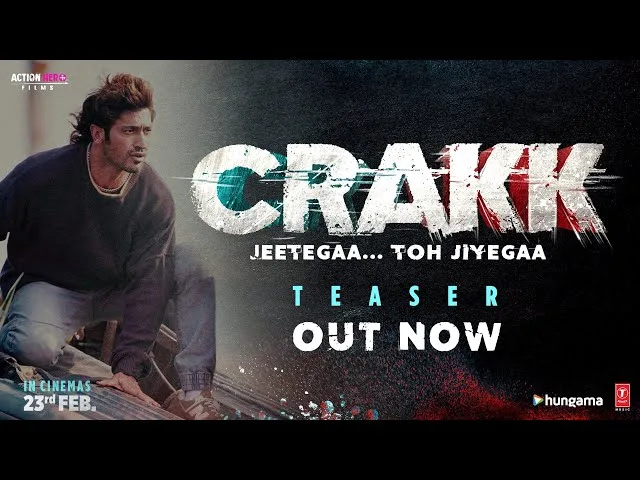 एक्शन का बिग बंग! विद्युत जामवाल की 'CRAKK' के धमाकेदार टीजर ने उड़ाए सबके होश